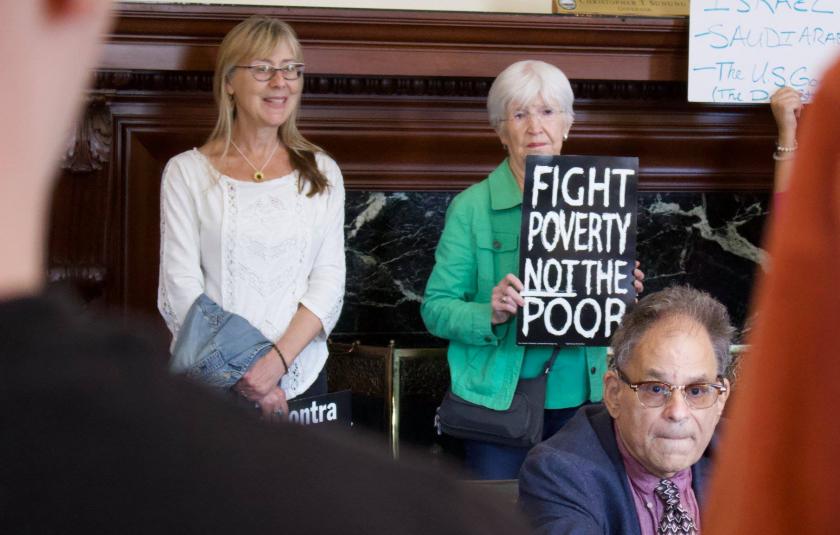 Members of New Hampshire Poor People's Campaign gather