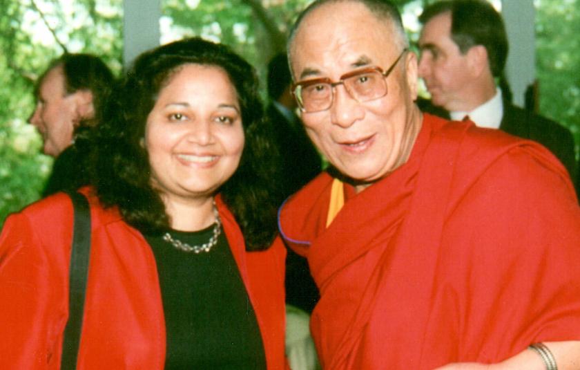 Preeta and Dali Lama