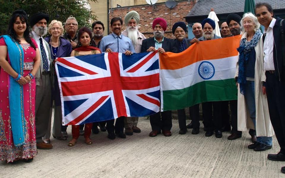 Kiran UK and India flag.jpg
