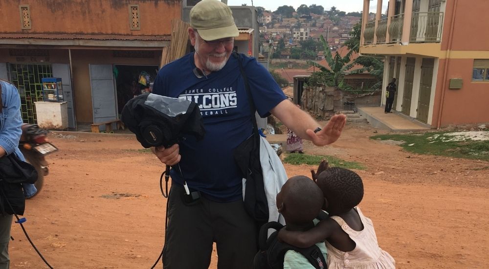 Bill Mosher, Visionaries Founder, with children