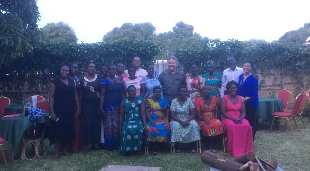 Golden Women Vision members with members of the URI Global Support office