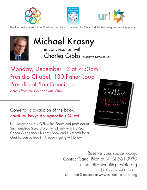 Discussion and Book Signing: Michael Krasny in conversation with