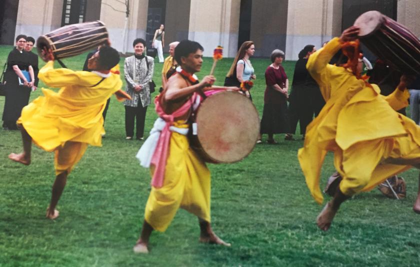 Musicians from India at the URI Charter signing.