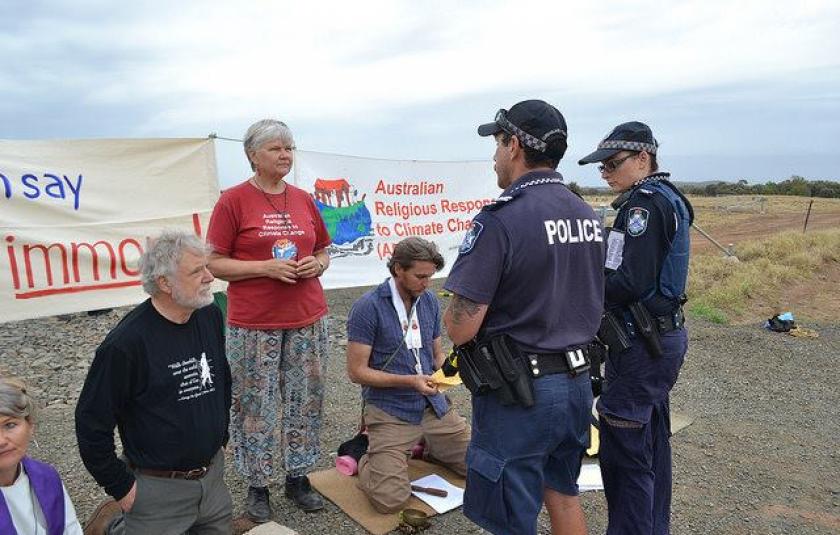 ARRCC Faith Leaders Blockade Adani rail line