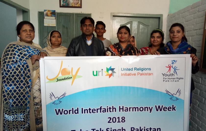 Slideshow: Joy Foundation and URI Pakistan celebrate World Interfaith Harmony Week 2018