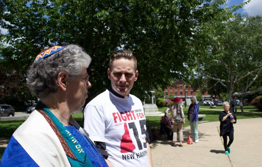 Members of New Hampshire Poor People's Campaign gather