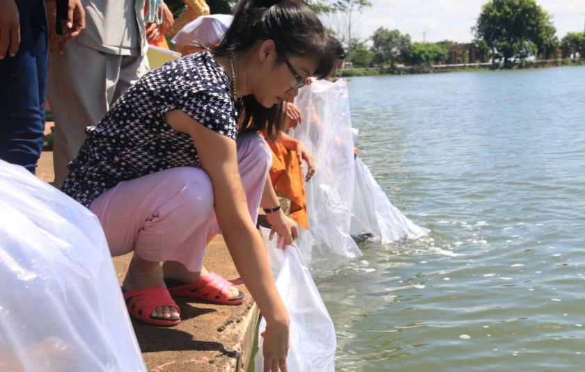 Celebrating National Fish Day in Cambodia as an Interfaith Group