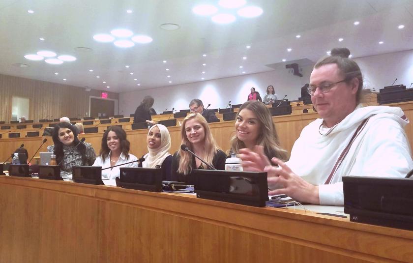 URI leaders attending the fifth annual Symposium on the Role of Religion and Faith-Based Organizations in International Affairs.