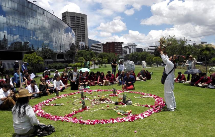 New Year's Indigenous Welcome Ceremony in Ecuador