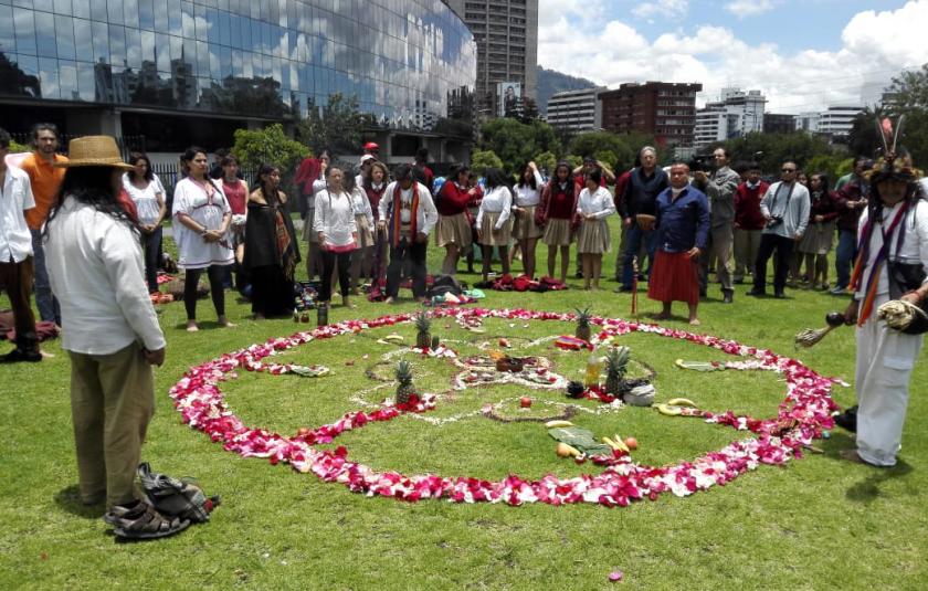 New Year's Indigenous Welcome Ceremony in Ecuador