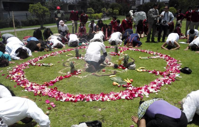 New Year's Indigenous Welcome Ceremony in Ecuador