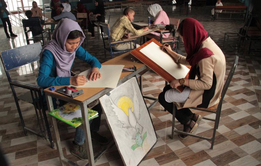 Art Competition Heals Wounds, Promotes Peace Among Afghanistan Students