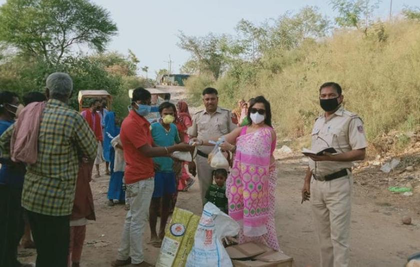 On this holy day, we distributed raw materials like oil rice, dal, atta, and soap kits to slum and underprivileged families.