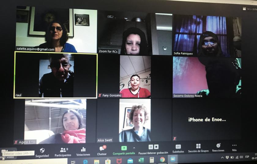 Photo: zoom screen with meeting participants 