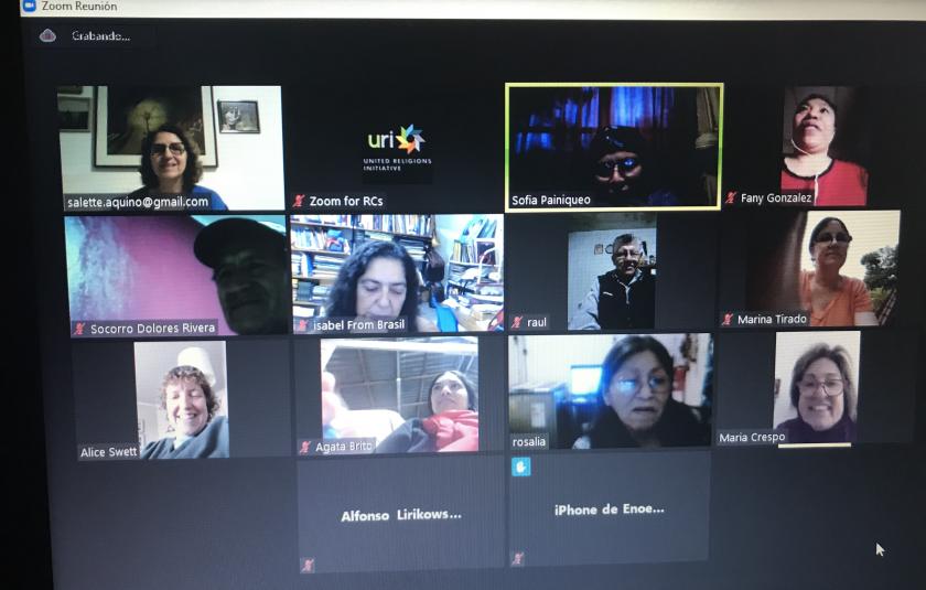 Photo: zoom screen with meeting participants 