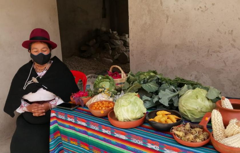 Photo: People selling seeds