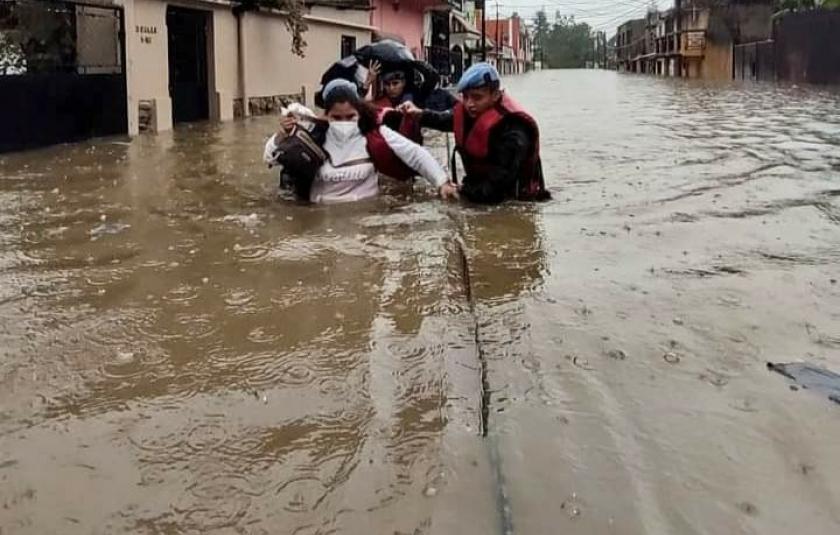 Photo: Image of the flood consequences 