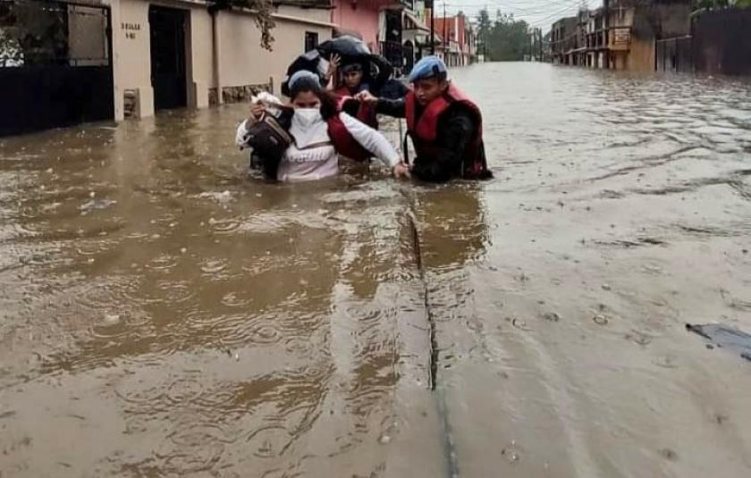 Photo: Image of the flood consequences 