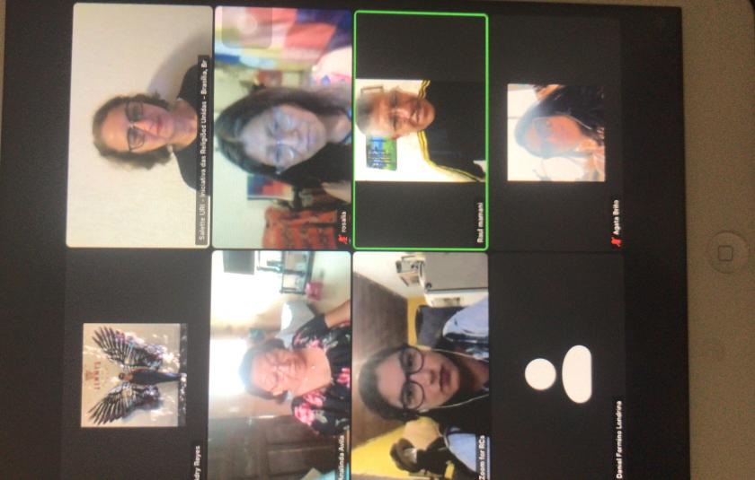 Photo: Screen photo of the zoom meeting 