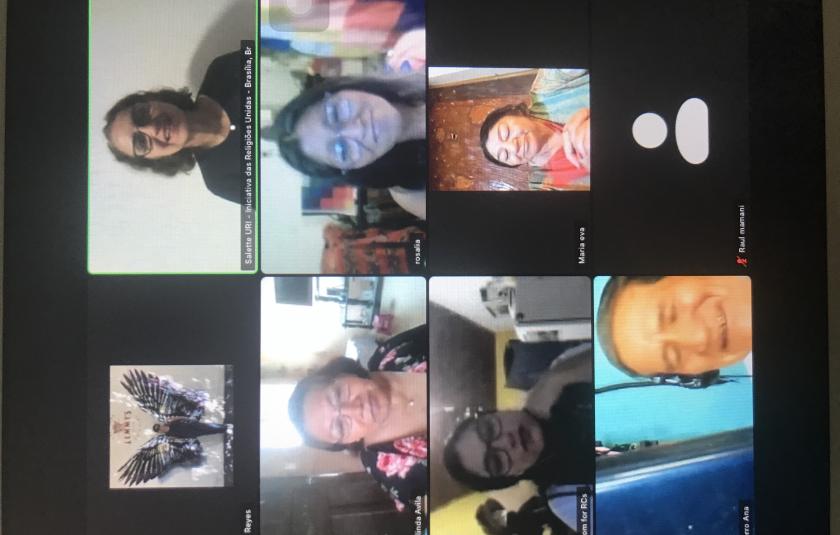 Photo: Screen photo of the zoom meeting 