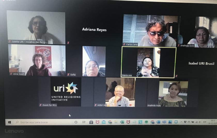 Photo: Screen photo of the participants 