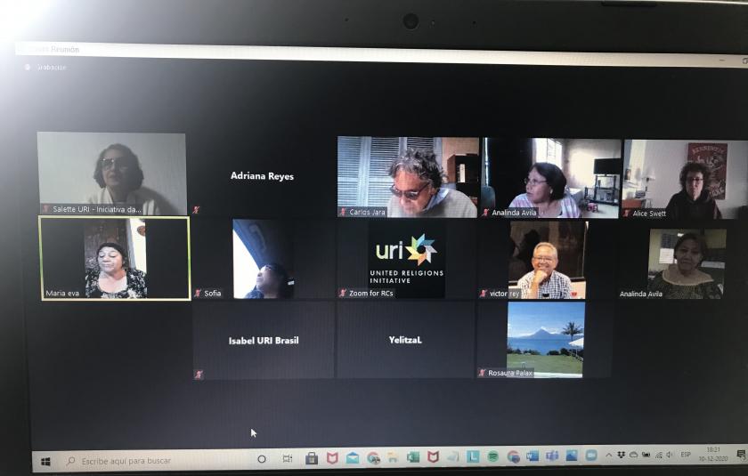 Photo: Screen photo of the participants 