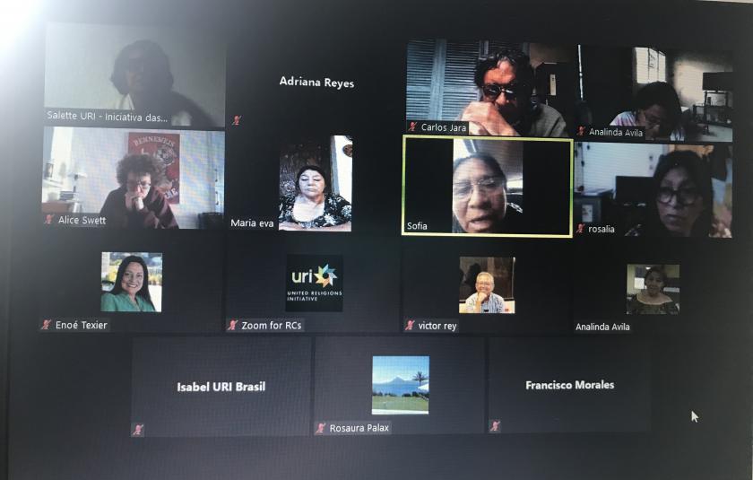 Photo: Screen photo of the participants 
