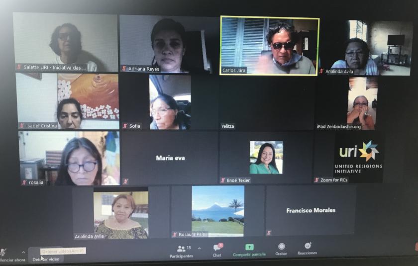 Photo: Screen photo of the participants 