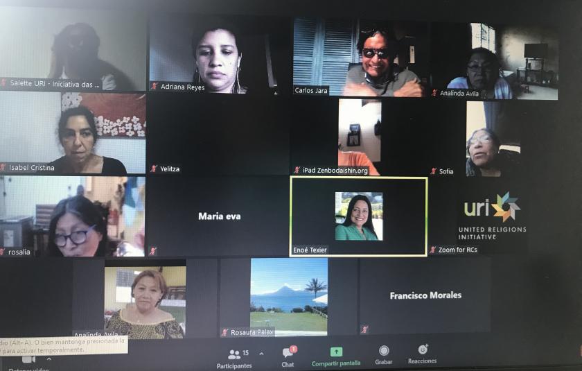 Photo: Screen photo of the participants 