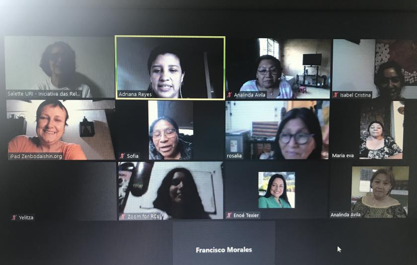 Photo: Screen photo of the participants 