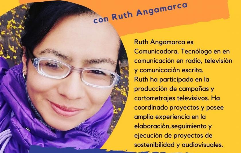 Photo: Second class photo of the teacher Ruth Angamarca 