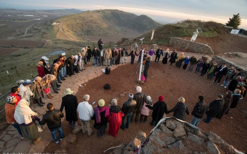 Circle gathering outdoor
