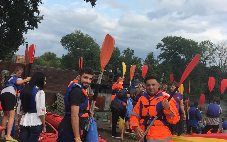 Latvian Youth Exchange Project - On the river