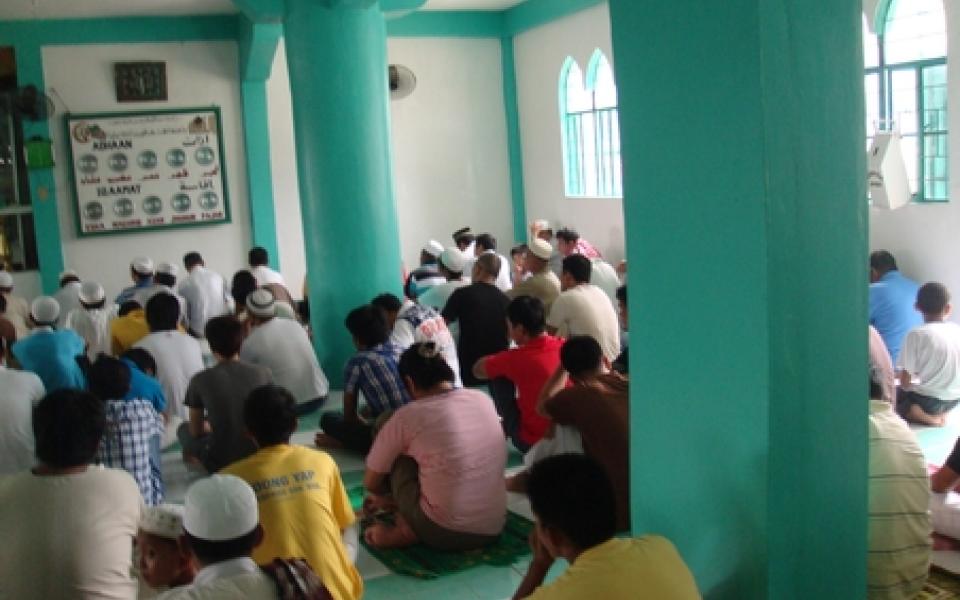 guests in a mosque