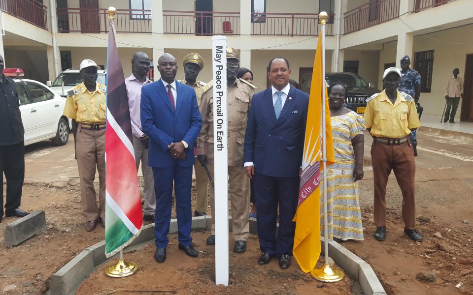 Peace Pole at Juba