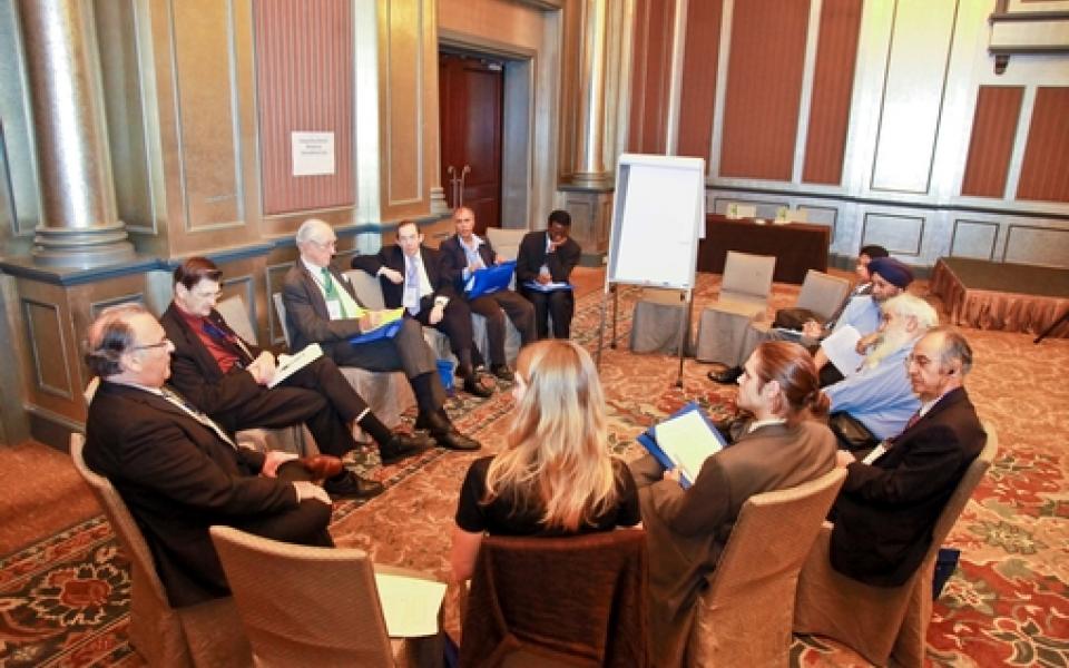 people in a meeting