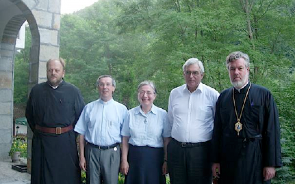 Priest and religious leaders taking a group photo