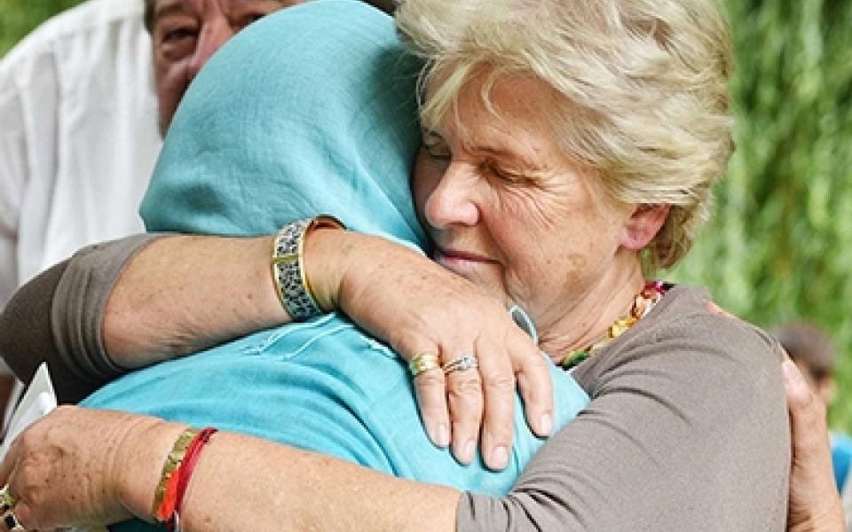 hugging