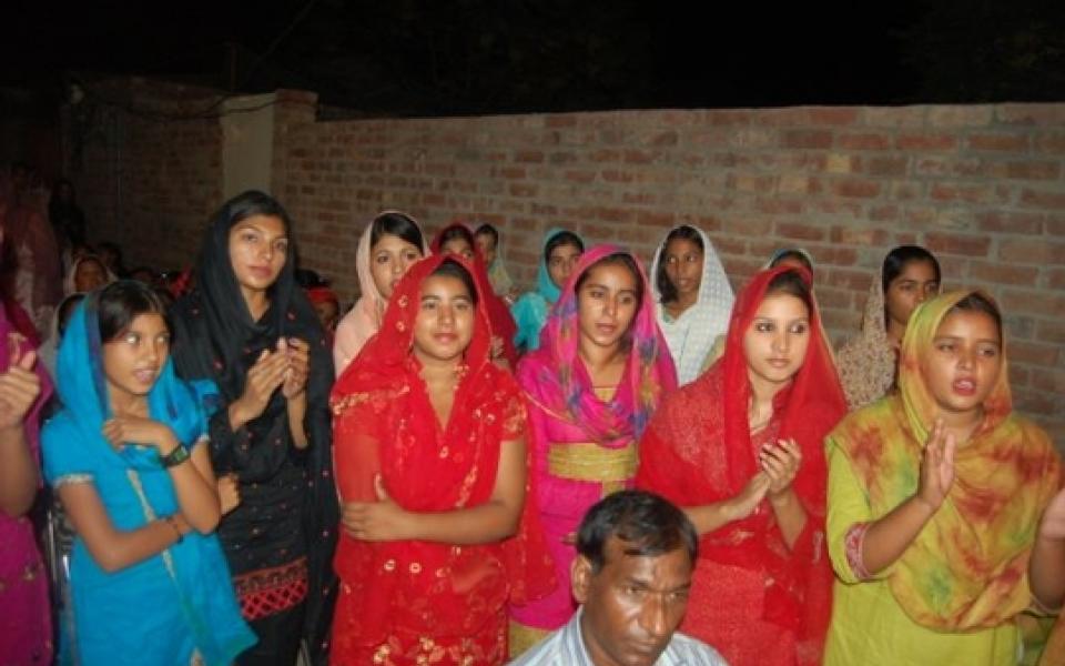 girls gathering outdoor
