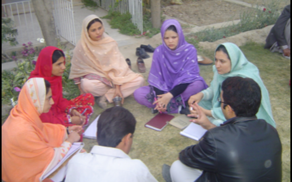 a group sitting in a circle