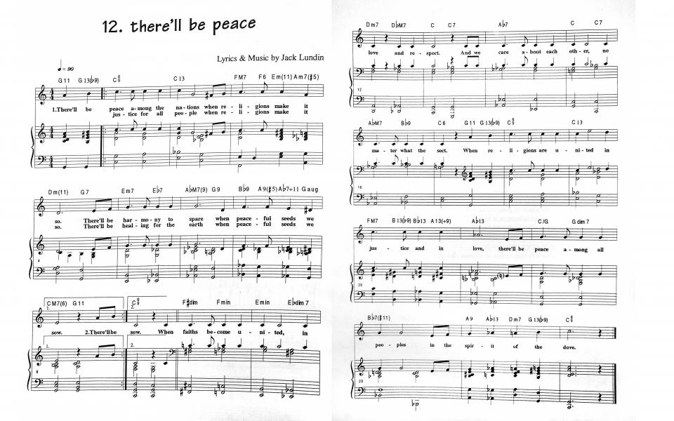 There'll Be Peace - Sheet Music