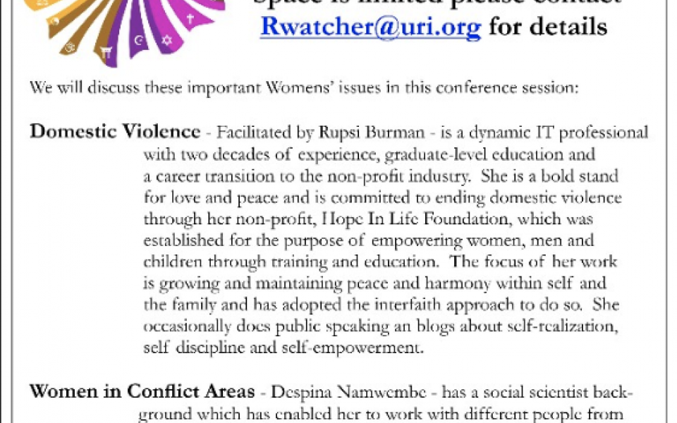 womens conference flyer