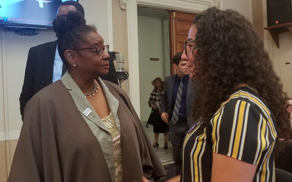 Radia meeting Congresswoman Gwen Moore