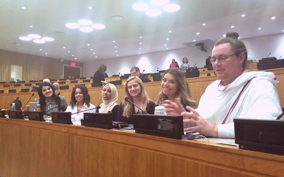 URI leaders at the fifth annual Symposium on the Role of Religion and Faith-Based Organizations in International Affairs at the United Nations.