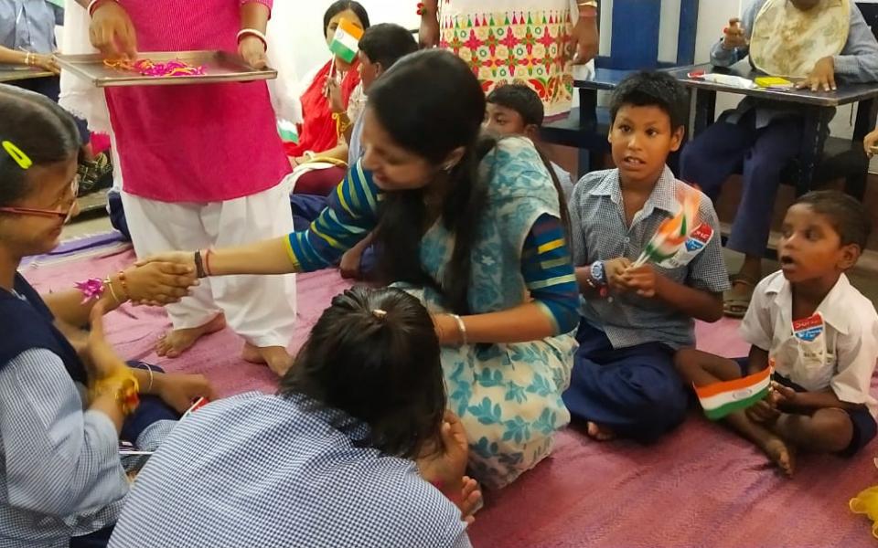 Celebrating Independence Day and Rakshabandan with Autistic Children