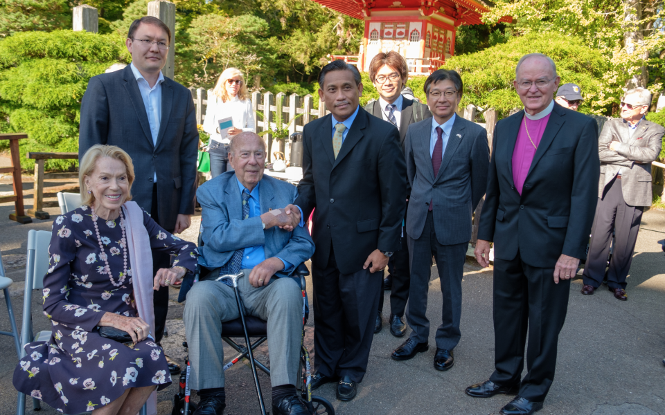 Japanese Tea Garden – Tree Planting – September 20, 2019 – George and Charlotte Shultz