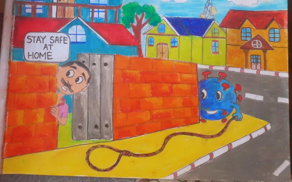 COVID-19 art competition: 'Happiness' by Shezan Afrin
