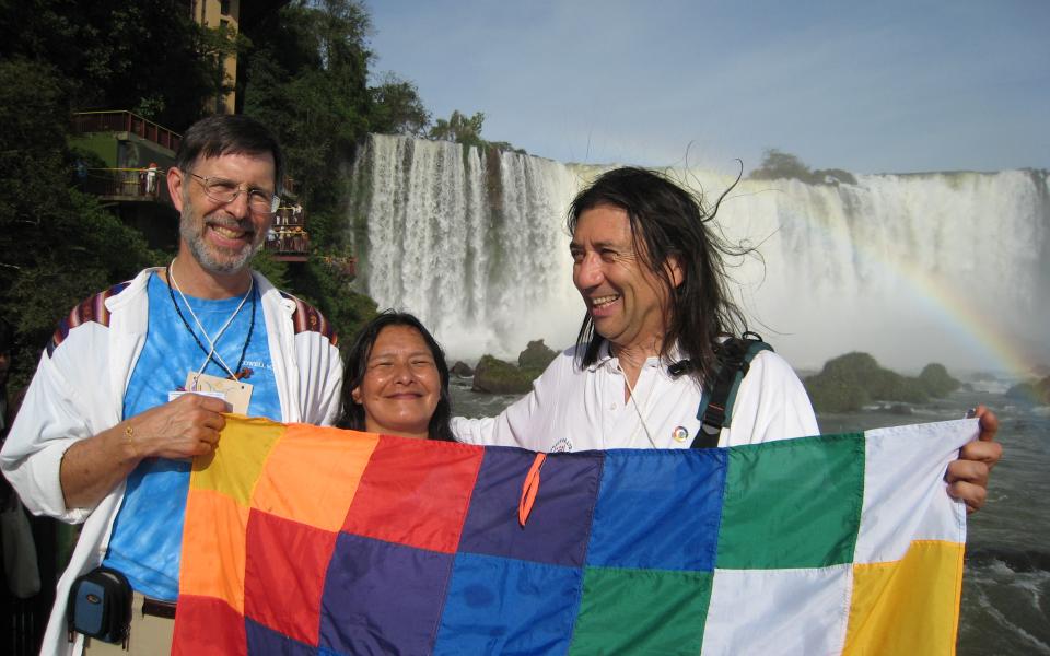 Photo: Isabel. Charles at Foz do Iguaçu Falls. 