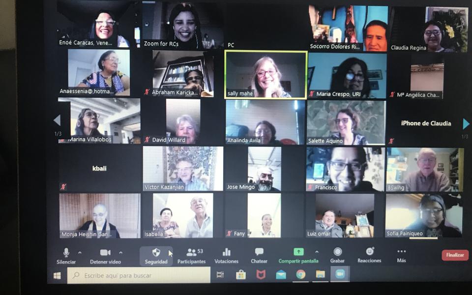 Photo: URI participants at the screen