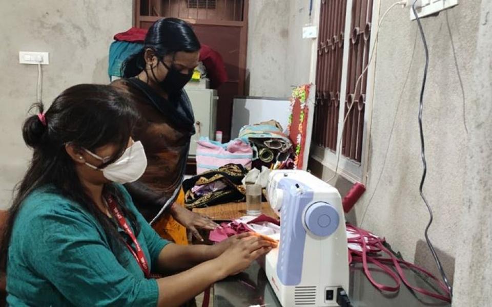 URI Members Make Face Masks to Protect Remote Villagers